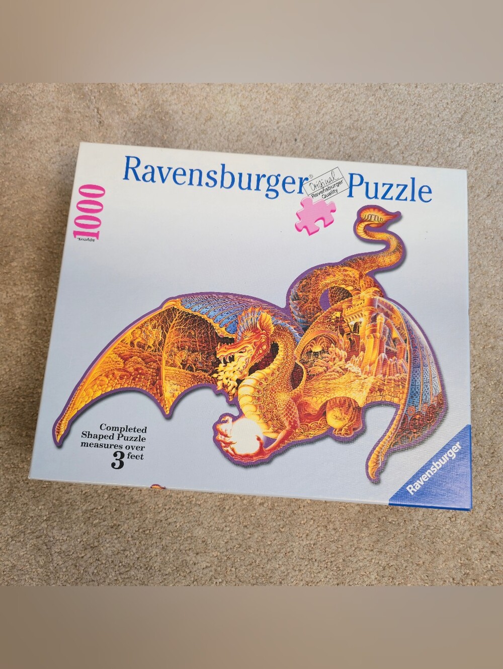 Fire Dragon Ravensburger puzzle #81313 (2003) 1000 Pcs Vintage Fantasy